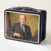Dwight Eisenhower President White House Portrait Metall Brotdose (Vorderseite)