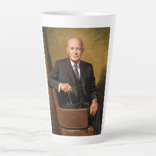 Dwight Eisenhower President White House Portrait Milchtasse