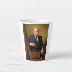 Dwight Eisenhower President White House Portrait Milchtasse