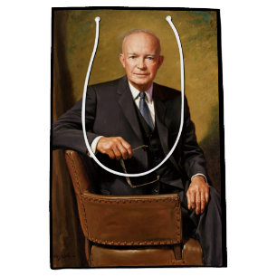 Dwight Eisenhower President White House Portrait Mittlere Geschenktüte