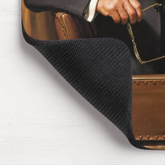 Dwight Eisenhower President White House Portrait Mousepad (Ecke)