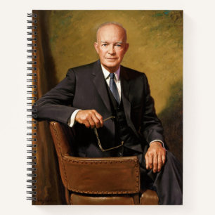 Dwight Eisenhower President White House Portrait Notizblock