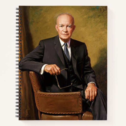 Dwight Eisenhower President White House Portrait Notizblock (Vorderseite)
