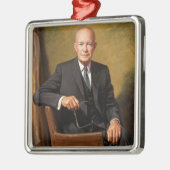 Dwight Eisenhower President White House Portrait Ornament Aus Metall (Links)