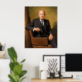 Dwight Eisenhower President White House Portrait Poster (Heimbüro)