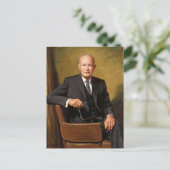 Dwight Eisenhower President White House Portrait Postkarte (Stehend Vorderseite)