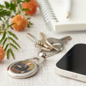 Dwight Eisenhower President White House Portrait Schlüsselanhänger (Seite)