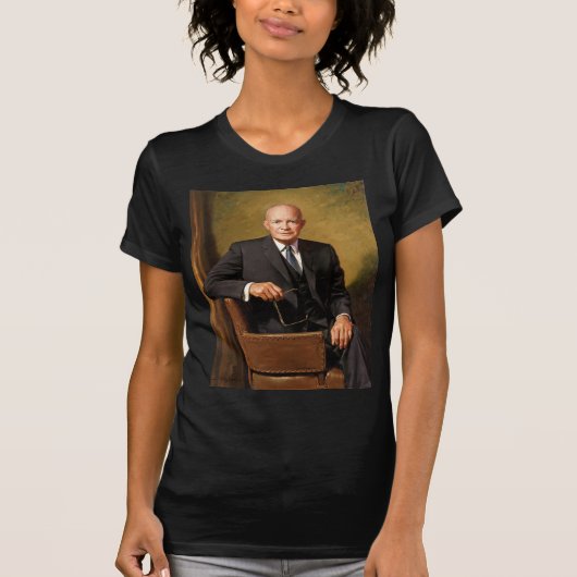 Dwight Eisenhower President White House Portrait T-Shirt (Vorderseite)