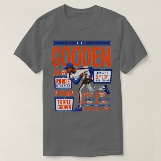 Dwight Gooden New York M Stats TShirt (Design vorne)