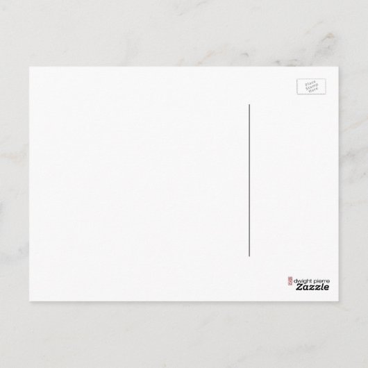 Dwight Pierre Postkarte (Rückseite)