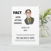 Dwight Wedding Einladungen (Stehend Vorderseite)