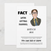 Dwight Wedding Einladungen (Vorne/Hinten)
