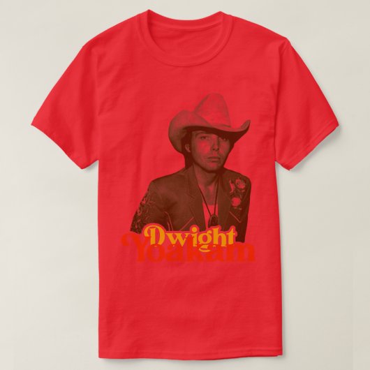 Dwight Yoakam Retro Country Fan Tribute T-Shirt (Design vorne)