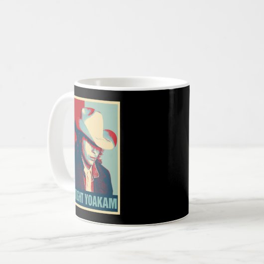 Dwight Yoakam Retro Hope Style Geschenk für Fans.p Kaffeetasse (Vorderseite Links)