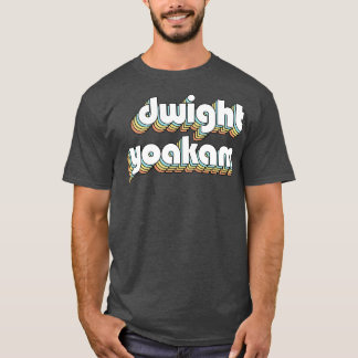 Dwight Yoakam Retro Rainbow Typografie Faded Style T-Shirt