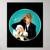 Dwight Yoakam Signature Geschenk für Fans.png Poster (Vorne)