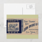 Dwight's Soda-1879 Postkarte (Vorne/Hinten)