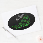 DWSS-Logo-Aufkleber Ovaler Aufkleber (Umschlag)