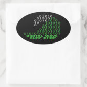 DWSS-Logo-Aufkleber Ovaler Aufkleber (Tasche)