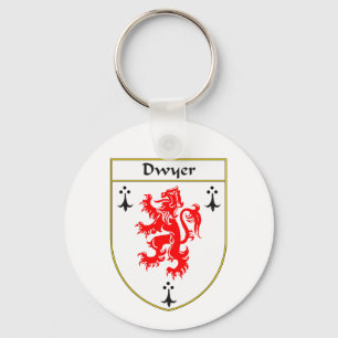Dwyer Coat of Arms/Family Crest Schlüsselanhänger