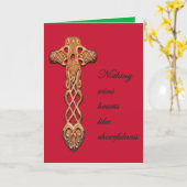 Dwynwen Nothing Wins Hearts Like Cheerfulness  Karte (Gelbe Blume)