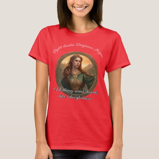 Dwynwen The Patron Saint Of Lovers T-Shirt (Vorderseite)