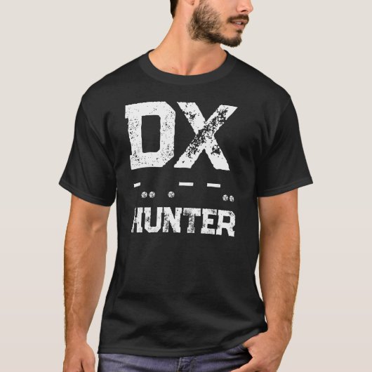 DX DAD Morse-Code-Jäger T-Shirt (Vorderseite)