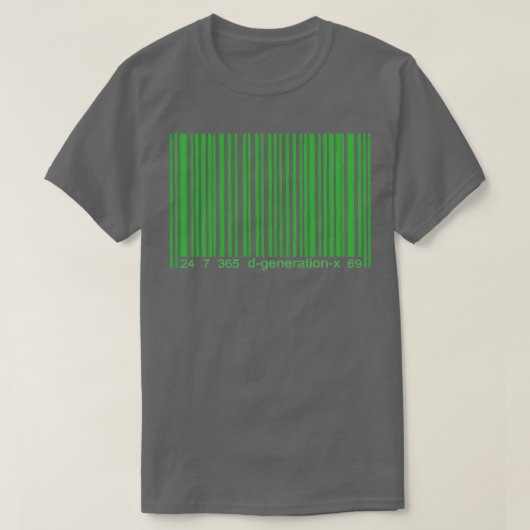 DX Strichcode T-Shirt (Design vorne)