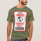 DXCC Honor Roll Ham Radio - Black ARRL Hamradio T-Shirt (Vorderseite)