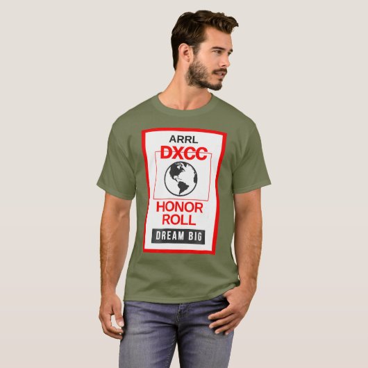 DXCC Honor Roll Ham Radio - Black ARRL Hamradio T-Shirt (Vorne ganz)