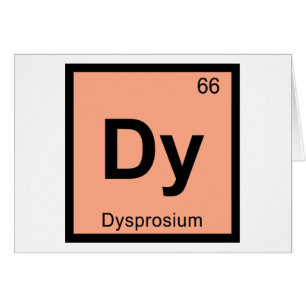 Dy - Dysprosium Chemie Periodensystem Symbol