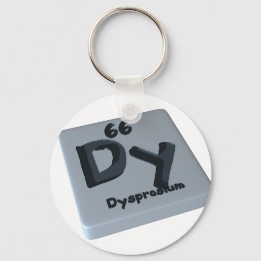 Dy Dysprosium Schlüsselanhänger (Vorderseite)
