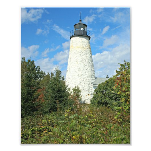 Dyce Head Leuchtturm, Castine Maine Foto Print (Vorne)