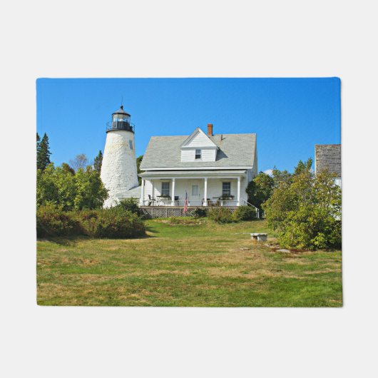 Dyce Head Lighthouse, Castine Maine Door Mat Fußmatte (Vorderseite)
