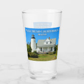 Dyce Head Lighthouse, Maine Pint Glass Glas (Rückseite)
