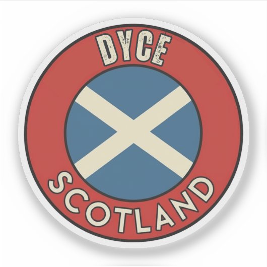 Dyce, Schottland Aufkleber (Vorderseite)