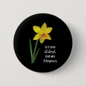Dydd GḥDewi Hapus Happy St David's Day Button (Vorderseite)