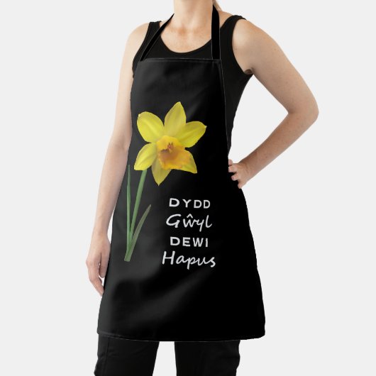Dydd GḥDewi Hapus Happy St David's Day Schürze (InSitu)
