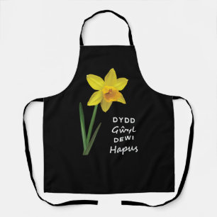 Dydd GḥDewi Hapus Happy St David's Day Schürze