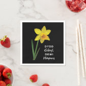 Dydd GḥDewi Hapus Happy St David's Day Serviette (Beispiel)