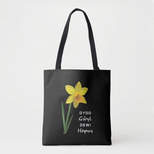 Dydd GḥDewi Hapus Happy St David's Day Tasche (Vorderseite)