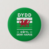 Dydd GÆDewi Hapus Happy St Davids Day 2 Button (Vorderseite)