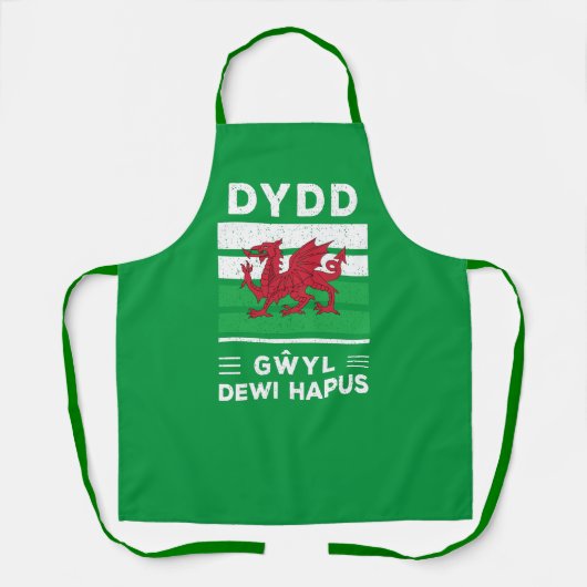 Dydd GÆDewi Hapus Happy St Davids Day 2 Schürze (Vorderseite)