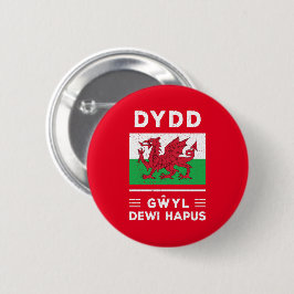 Dydd GÆDewi Hapus Happy St Davids Day 3 Button