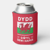 Dydd GÆDewi Hapus Happy St Davids Day 3 Dosenkühler (Kanne Rückseite)