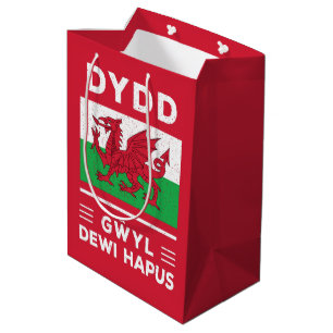 Dydd GÆDewi Hapus Happy St Davids Day 3 Mittlere Geschenktüte