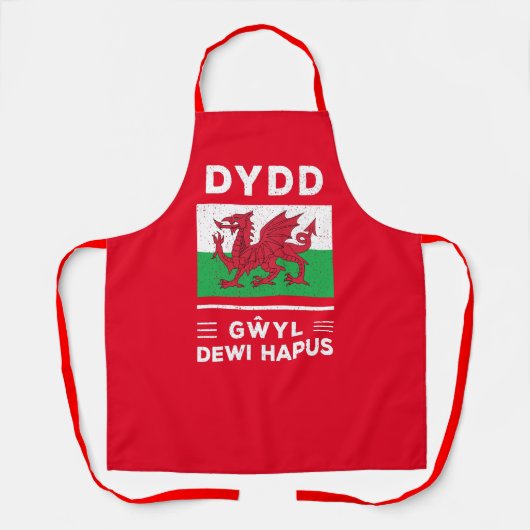 Dydd GÆDewi Hapus Happy St Davids Day 3 Schürze (Vorderseite)
