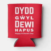 Dydd GÆDewi Hapus Happy St Davids Day 4 Dosenkühler (Vorderseite)