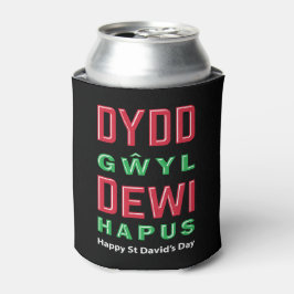 Dydd GÆDewi Hapus Happy St Davids Day 5 Dosenkühler