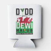 Dydd GÆDewi Hapus Happy St Davids Day 6 Dosenkühler (Rückseite)